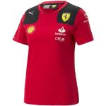 T-shirts à imprimés Puma Ferrari rouges en coton Taille M pour femme 