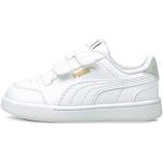Chaussures de sport Puma Shuffle blanches en cuir synthétique à lacets Pointure 35,5 look fashion pour enfant 