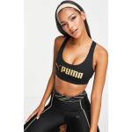 Brassières de sport Puma noires dos croisé Taille XS pour femme en promo 