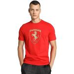 T-shirts col rond Puma Ferrari rouges à logo en jersey à col rond Taille S pour homme 
