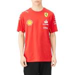 PUMA T-Shirt d'équipe Scuderia Ferrari 2024 pour Hommes - Rouge Brûlé - Taille: XL