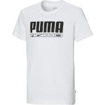 T-shirts Puma blancs enfant en promo 