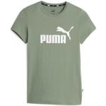 T-shirts Puma Essentials verts en coton à manches courtes à manches courtes Taille M look fashion pour femme 