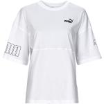 T-shirts Puma blancs Taille XS look color block pour femme en promo 