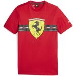 T-shirts à imprimés Puma Ferrari rouges à logo Taille XXL look fashion pour homme 