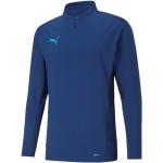 Vêtements de sport Puma bleus en polyester respirants à manches longues Taille XXL pour homme en promo 