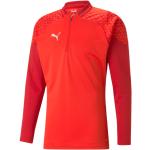 Vêtements de sport Puma rouges en polyester respirants à manches longues Taille XXL pour homme en promo 