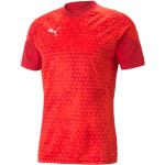 Maillots de sport Puma rouges en polyester respirants à manches courtes Taille 3 XL pour homme en promo 