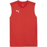 Débardeurs de sport Puma rouges en polyester respirants sans manches à col en U Taille S pour homme en promo 