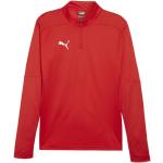 Vêtements de sport Puma rouges en polyester respirants à manches longues Taille L look fashion pour homme en promo 