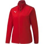 Vestes de survêtement Puma teamGOAL rouges en polyester respirantes à col montant Taille XS pour femme en promo 
