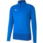 T-shirts à manches longues Puma teamGOAL bleus en polyester respirants pour fille en promo de la boutique en ligne 11teamsports.fr 