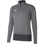 T-shirts Puma teamGOAL gris en polyester à manches longues respirants Taille XL en promo 