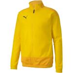 Vestes de sport Puma teamGOAL jaunes en polyester enfant respirantes en promo 