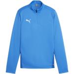 Sweatshirts Puma teamGOAL bleues claires en polyester enfant en promo 