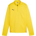 Sweatshirts Puma teamGOAL jaunes en polyester enfant en promo 