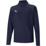 Sweatshirts Puma teamLIGA bleus en polyester pour fille en promo de la boutique en ligne 11teamsports.fr 