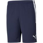 Shorts de sport Puma teamLIGA bleus en polyester respirants Taille 3 XL pour homme en promo 