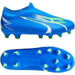 Chaussures de football & crampons Puma Match bleues en fil filet Pointure 34 pour enfant en promo 