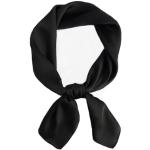 Foulards en soie noirs en polyester look fashion pour femme en promo 