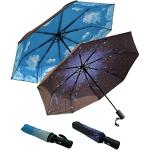 Parapluies pliants bleu ciel look fashion pour femme 