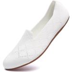Chaussures casual blanches respirantes pour pieds très larges à élastiques Pointure 40 look casual pour femme 