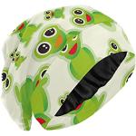 Bonnets verts en polyester à motif grenouilles look fashion pour femme 
