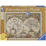 Puzzles en bois imprimé carte du monde 1.000 pièces 