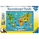 Puzzles Ravensburger imprimé carte du monde 300 pièces de 7 à 9 ans 