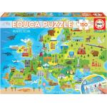 Puzzles géographie Educa à motif Europe 200 pièces en promo 