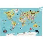 Puzzles Vilac imprimé carte du monde 500 pièces 