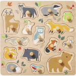 Puzzles en bois Vertbaudet en bois à motif animaux 