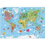 Puzzles géographie Janod imprimé carte du monde 300 pièces 