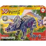 Puzzles 3D Educa à motif dinosaures de dinosaures 