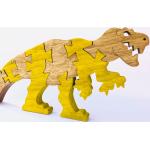 Puzzles en bois en bois à motif dinosaures Saw de dinosaures 