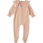Pyjamas roses en jersey à volants bio Taille 3 mois look fashion pour fille de la boutique en ligne Vertbaudet.fr 