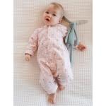 Pyjamas Vertbaudet roses à carreaux en coton Taille naissance pour bébé en promo de la boutique en ligne Vertbaudet.fr 