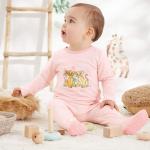 Pyjamas rose bonbon à motif lions Le Roi Lion Nala Taille 3 mois pour bébé en promo de la boutique en ligne Francoisesaget.com 