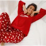 Pyjamas en polaires rouges en polyester Taille XS pour femme 