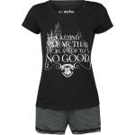 Chemises de nuit noires en coton Harry Potter La carte du maraudeur Taille XXL pour femme 