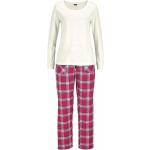 Pyjama écossais H.I.S femme - Beige en coton