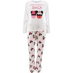 Pyjamas blancs en coton Mickey Mouse Club Minnie Mouse Taille XL look fashion pour femme 