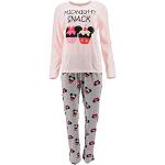 Pyjamas roses en coton Mickey Mouse Club Minnie Mouse Taille XL look fashion pour femme 