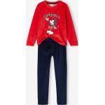 Pyjamas noël rouges en coton Mickey Mouse Club pour garçon en promo de la boutique en ligne Vertbaudet.fr 