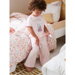 Pyjamas Vertbaudet rose pastel en coton à motif lapins Taille 12 ans pour fille en promo de la boutique en ligne Vertbaudet.fr 