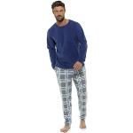 Pyjamas en polaires Undercover bleu marine à carreaux en polyester Taille XXL look fashion pour homme 