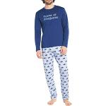 Pyjamas d'automne Arthur bleu ciel Taille XL look fashion pour homme 