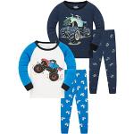 Pyjamas bleus à motif voitures Taille 4 ans look fashion pour garçon de la boutique en ligne Amazon.fr 