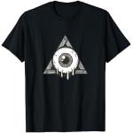 Pyramide de symboles Illuminati Conspiracy Eye All Seeing T-Shirt