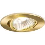 Qazqa cisco - Spot encastrable - 1 lumière - Ø 90 mm - Doré/Laiton - Design, Moderne - éclairage intérieur - Salon I Chambre I Cuisine I Salle à manger